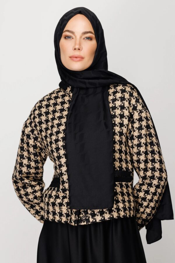 ⁦شال جاكار حريري⁩ - الصورة ⁦3⁩