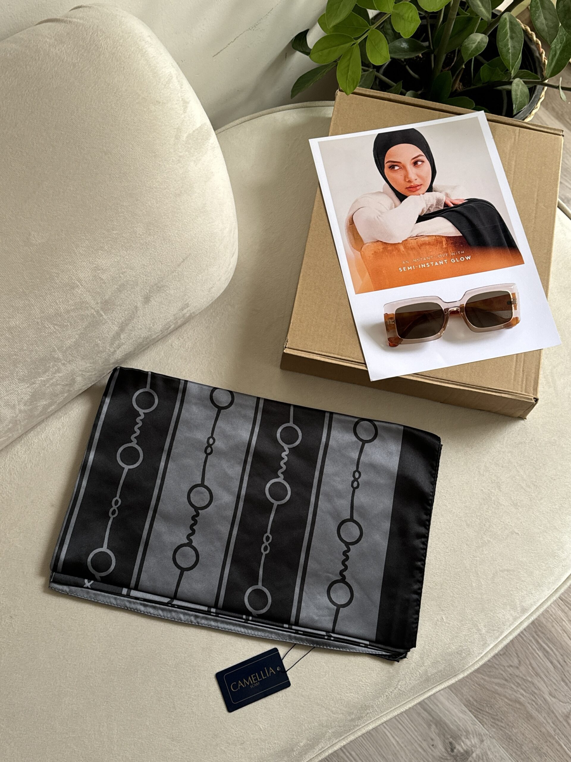 شال حرير سلسلة